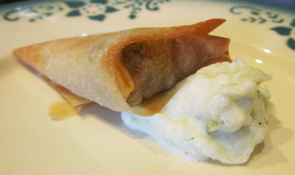 Spicy Chickpea Samosas With Raita Recipe - Food.com