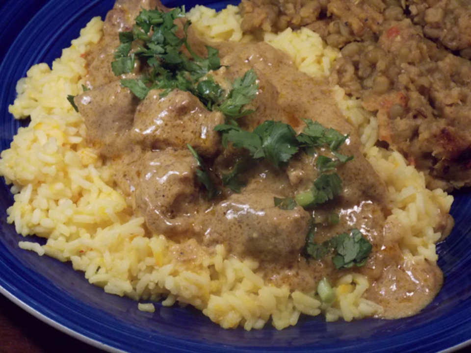 Lamb Korma Over Rice Recipe - Food.com