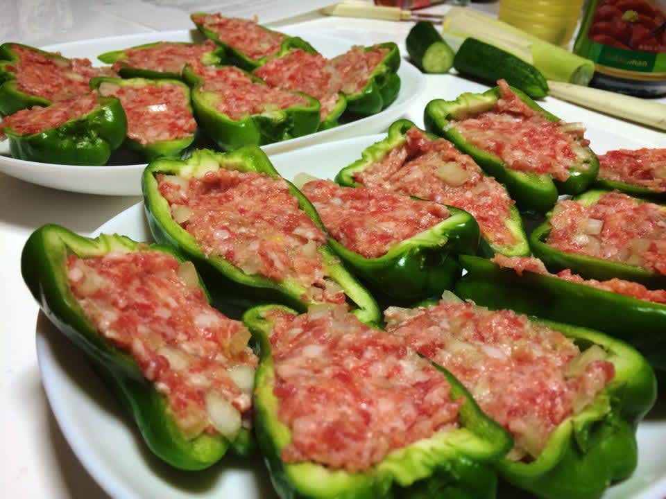 Stuffed Green Peppers, Japan-Style (Piiman No Nikuzume