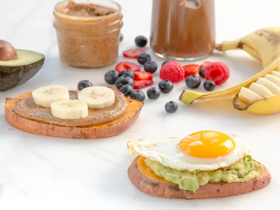 sweet potato toast in toaster food image