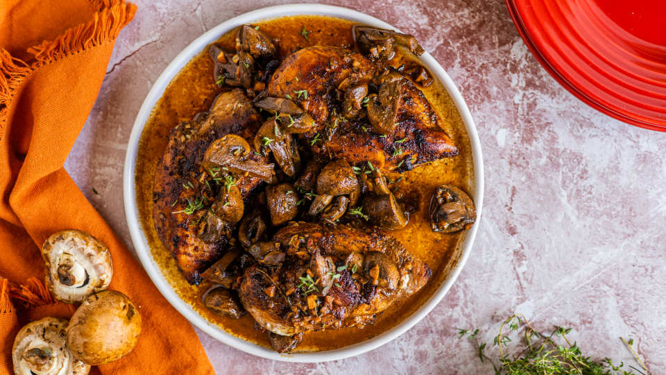 Balsamic Chicken & Mushrooms