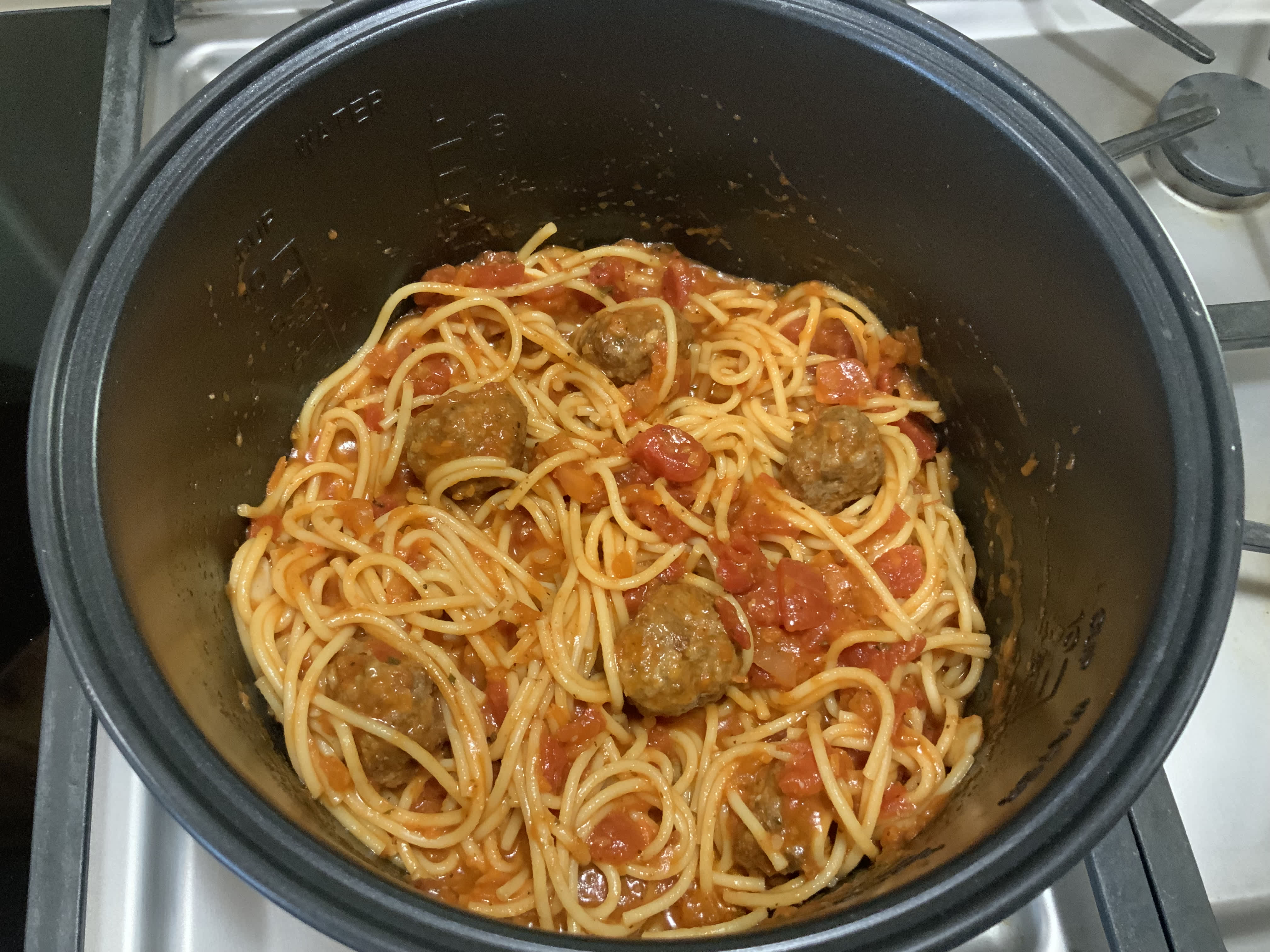 Rice Cooker Spaghetti With Meatballs Recipe - Food.com