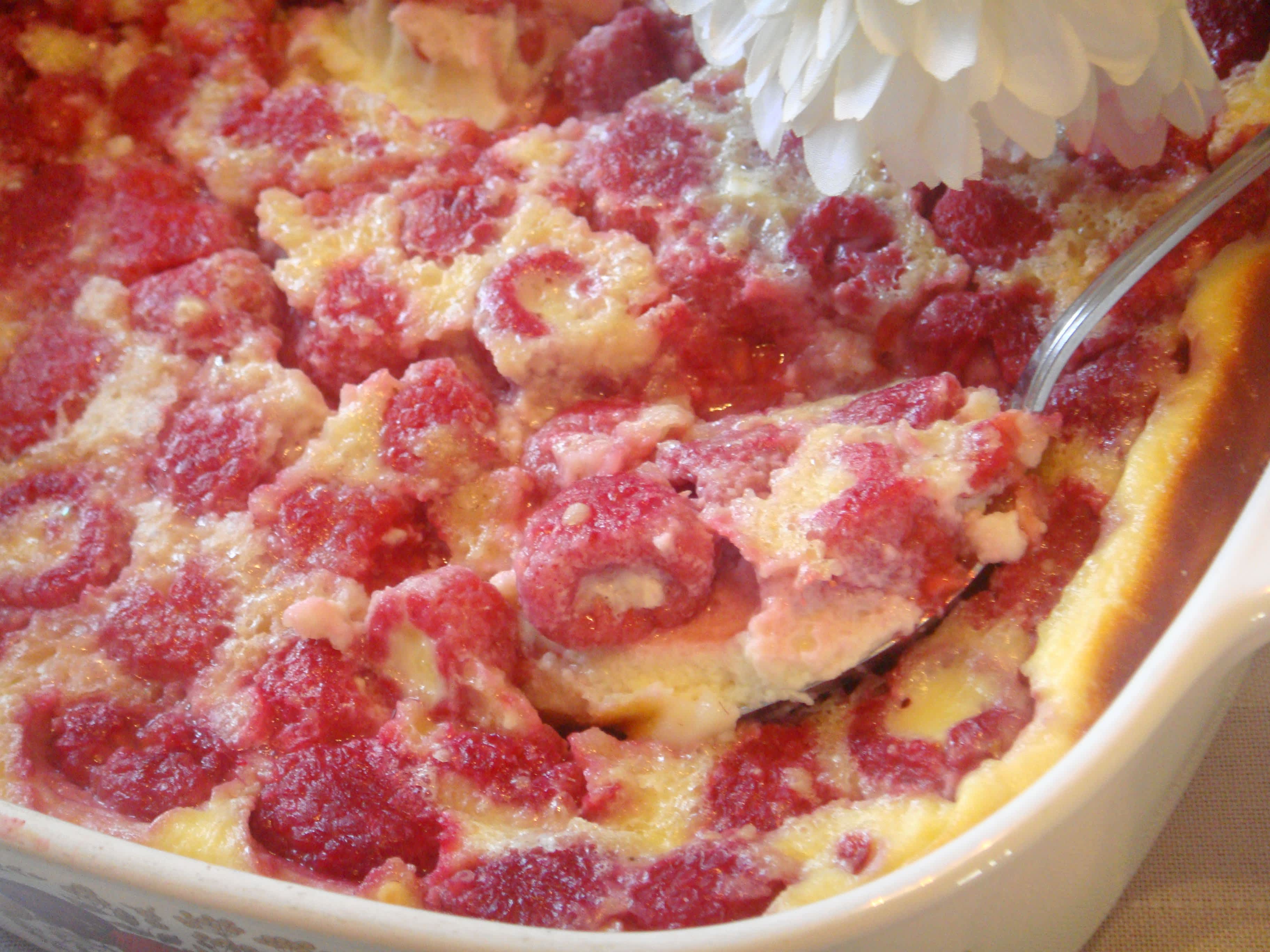 Baked Raspberry Vanilla Pudding Recipe - Baking.Food.com