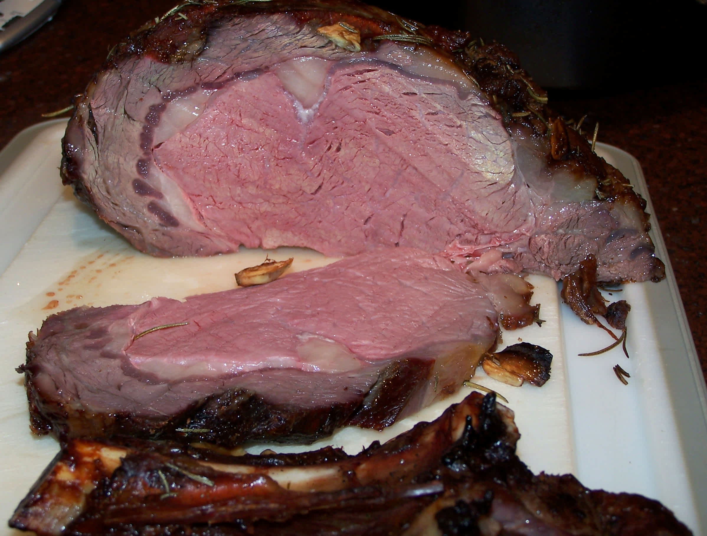 Prime Rib Roast Beef With Fresh Garlic and Rosemary Recipe - Food.com