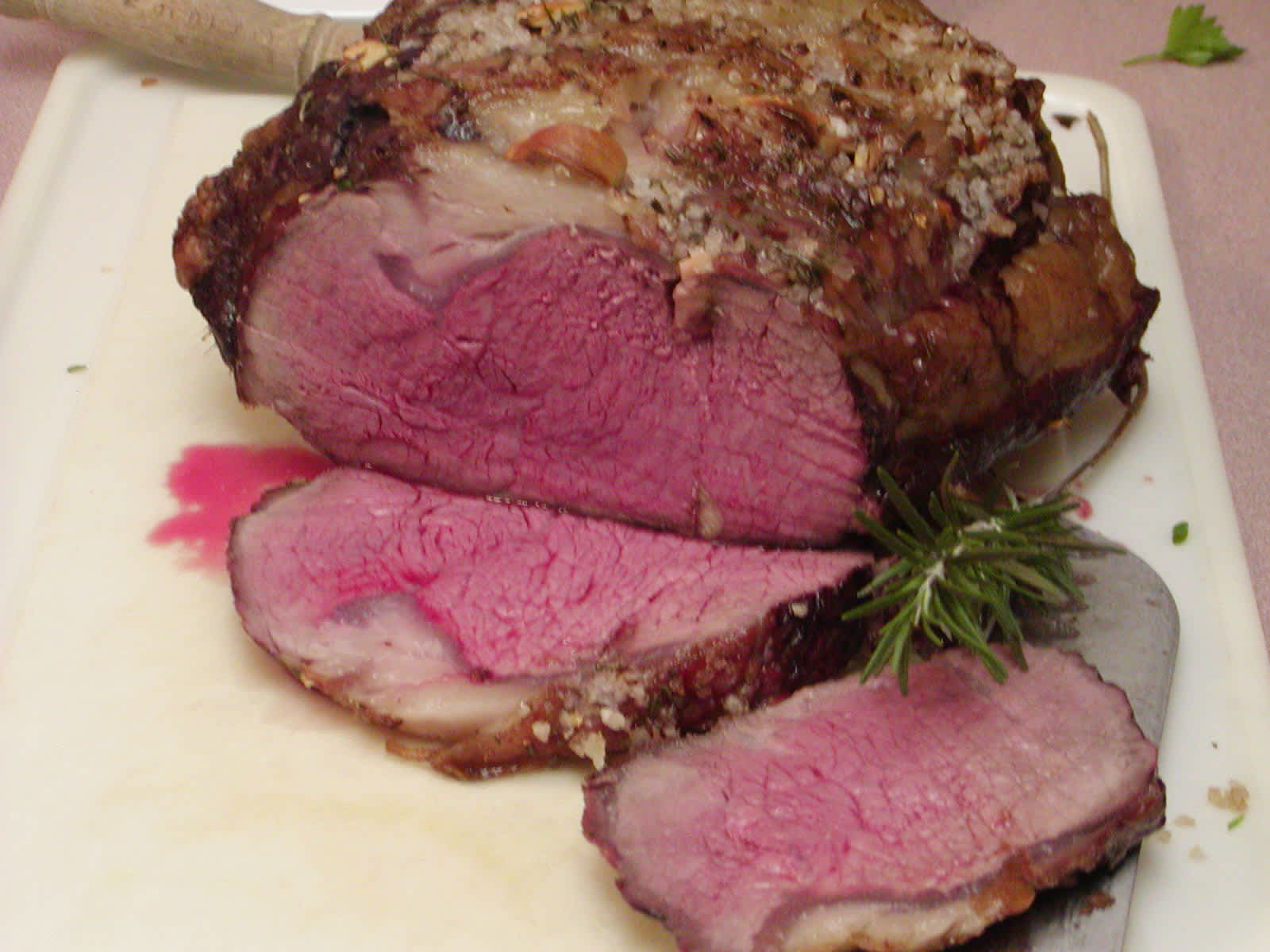Prime Rib Roast Beef With Fresh Garlic and Rosemary Recipe - Food.com
