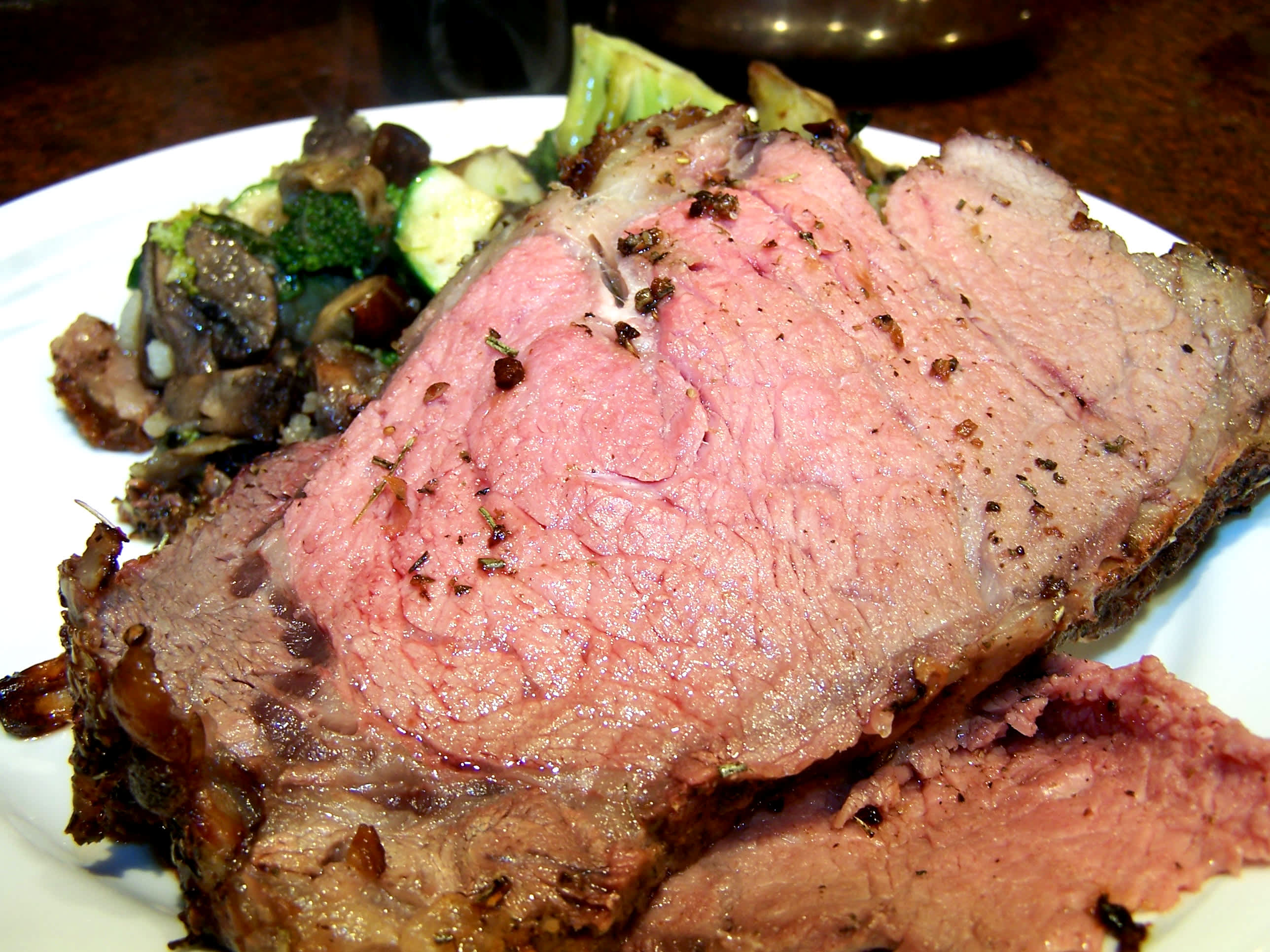 Prime Rib Roast Beef With Fresh Garlic and Rosemary Recipe - Food.com