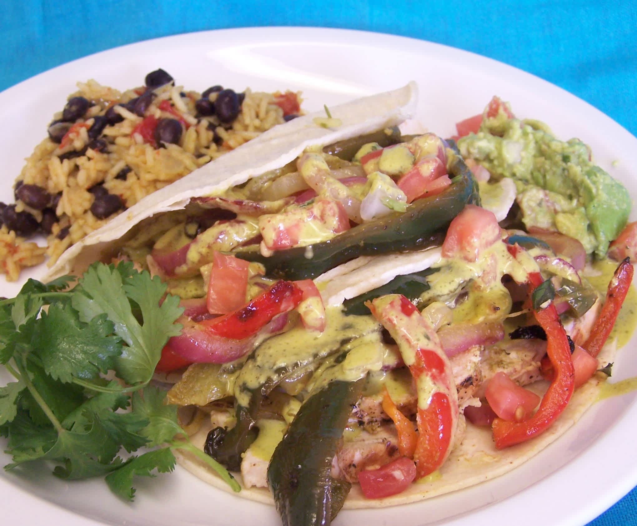 Chicken Fajitas With Grilled Peppers and Onions Recipe - Food.com