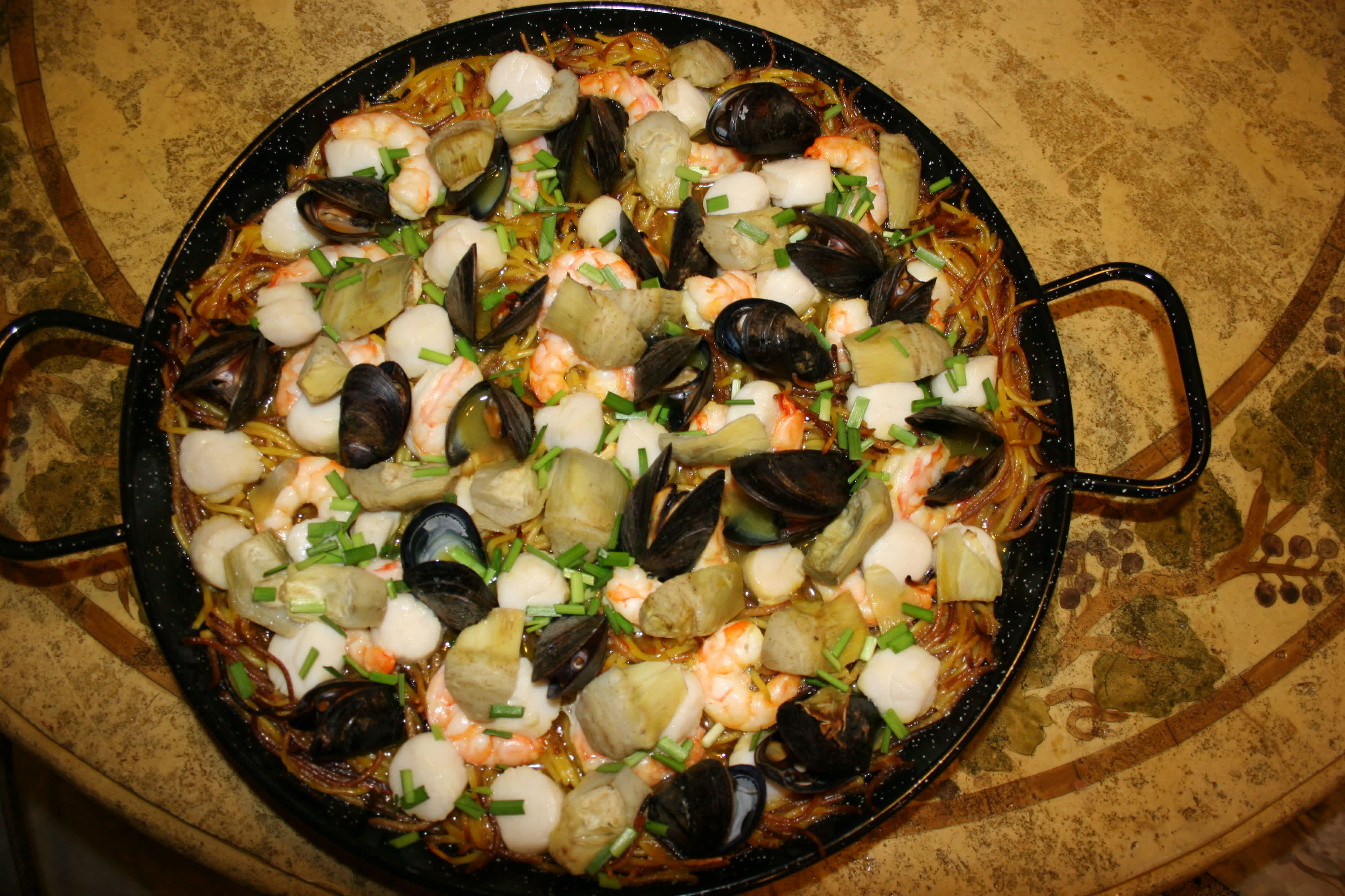 Paella-Style Shellfish Pasta Recipe - Food.com