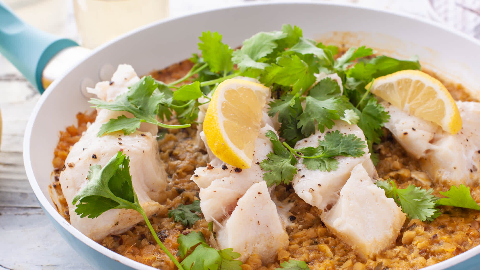 Cod With Spiced Red Lentils Recipe - Food.com