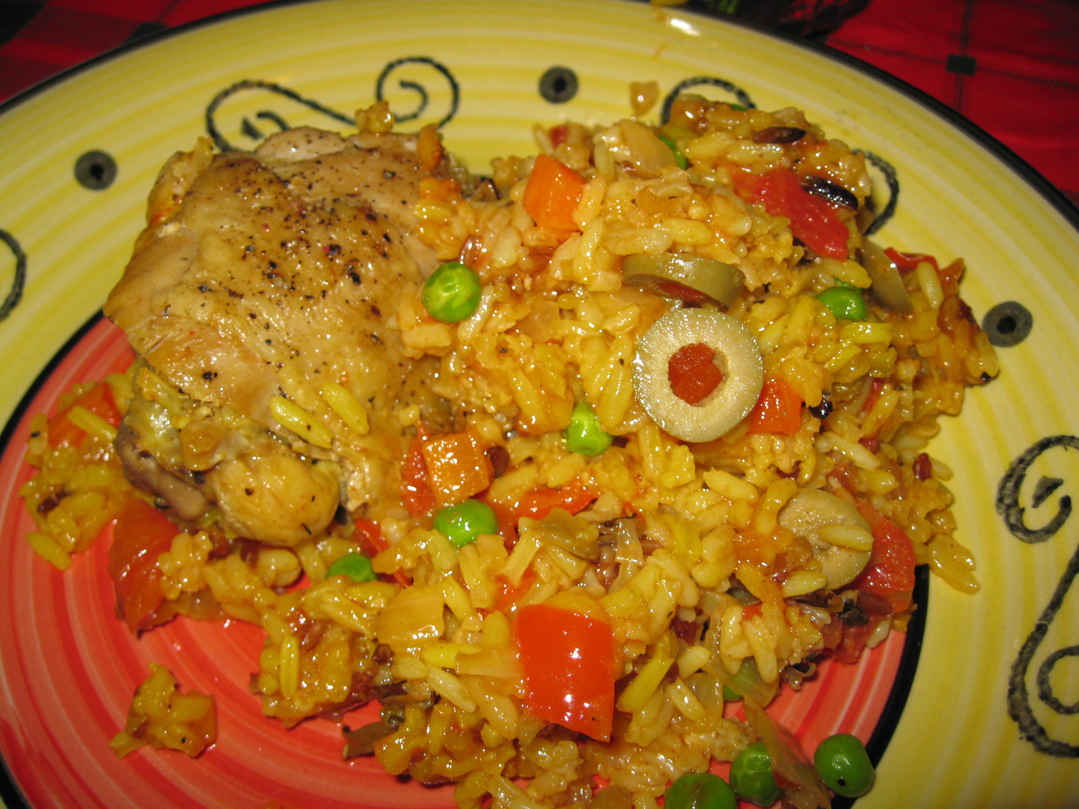 Spanish Chicken With Rice and Olives Recipe - Food.com