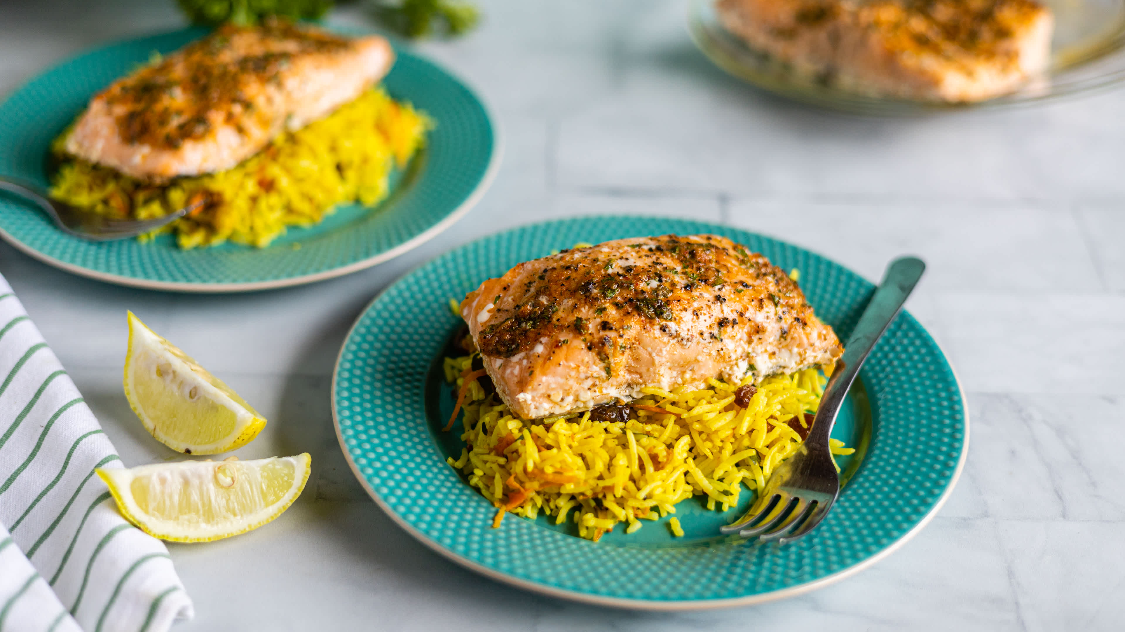 Pan-Seared Moroccan Salmon