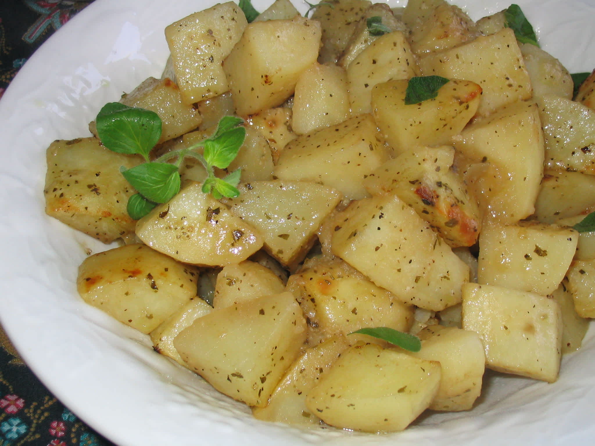 Paros Island Patates Riganates (Potatoes W/ Fresh Oregano) Recipe ...