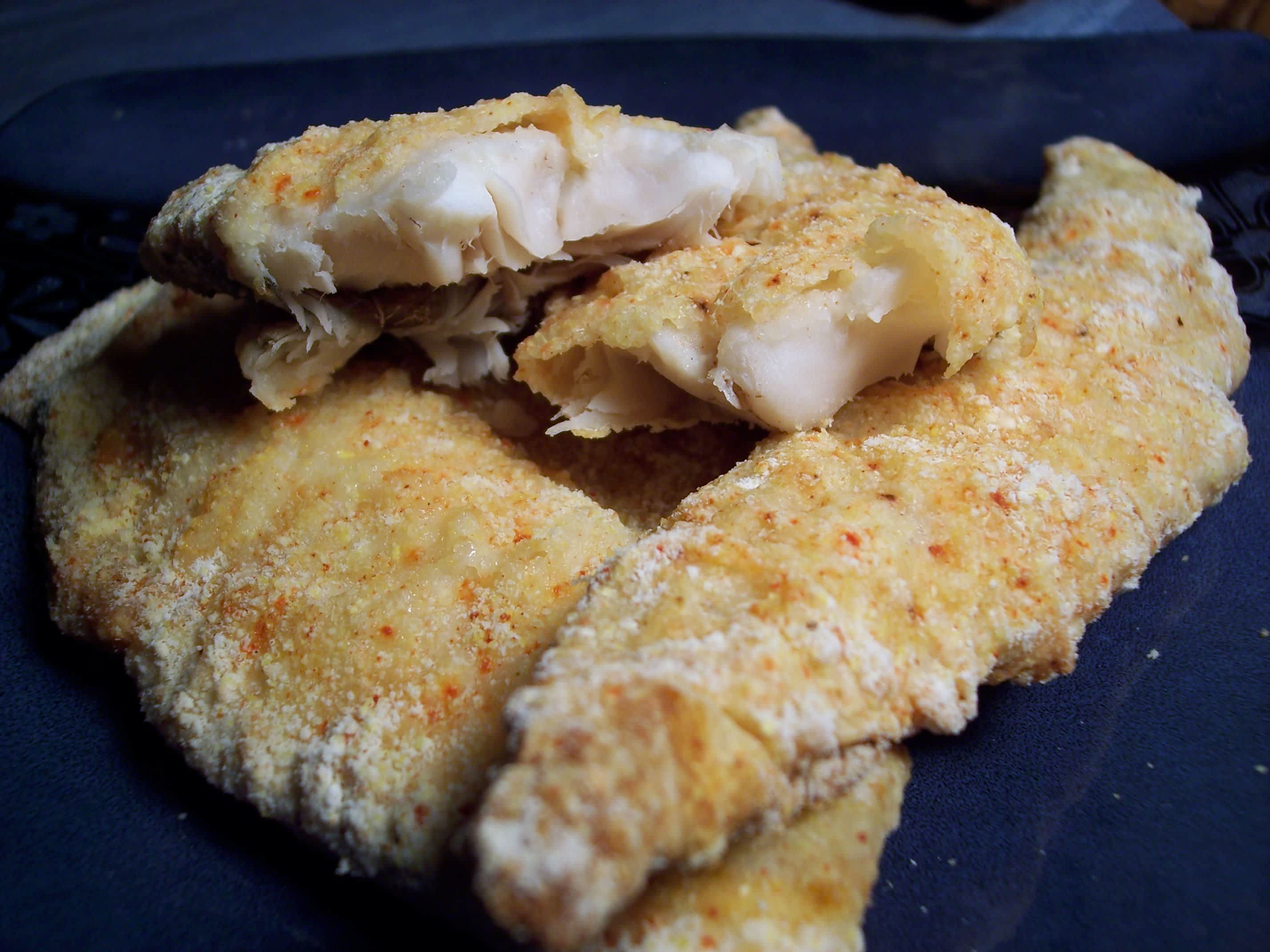 Parmesan and Cornmeal Crusted Fish Fillets Recipe - Food.com