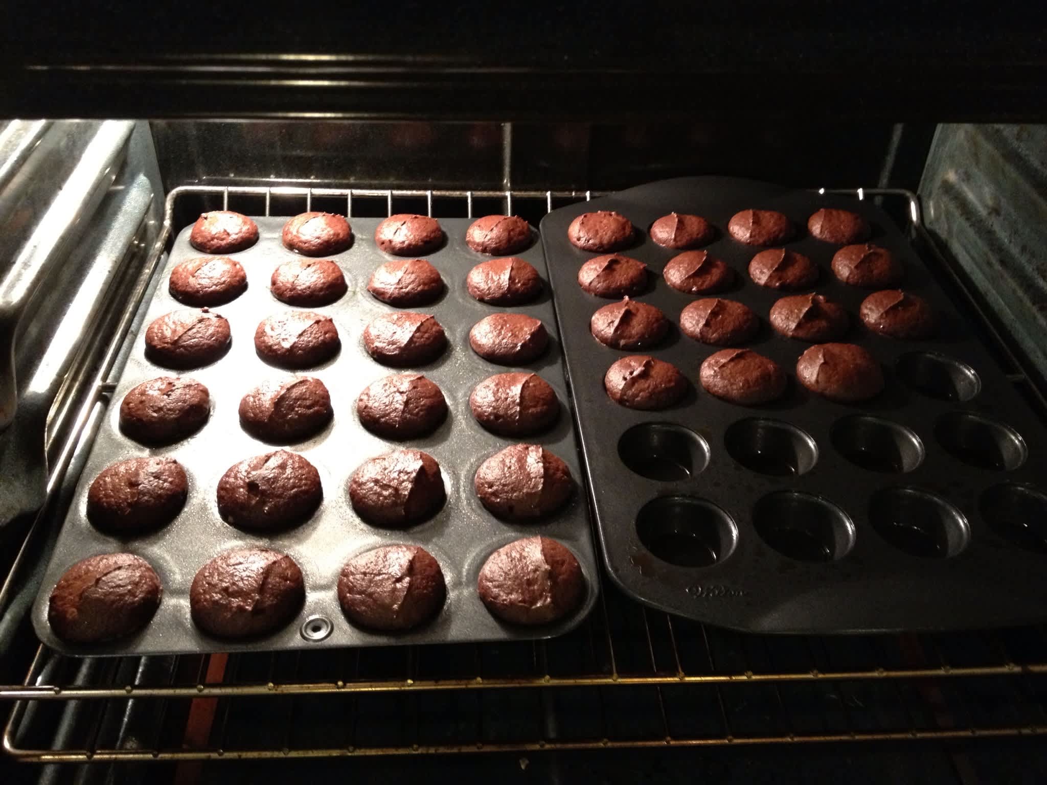 The Devil Made Me Chew It Pumpkin Brownie Muffins Recipe - Food.com