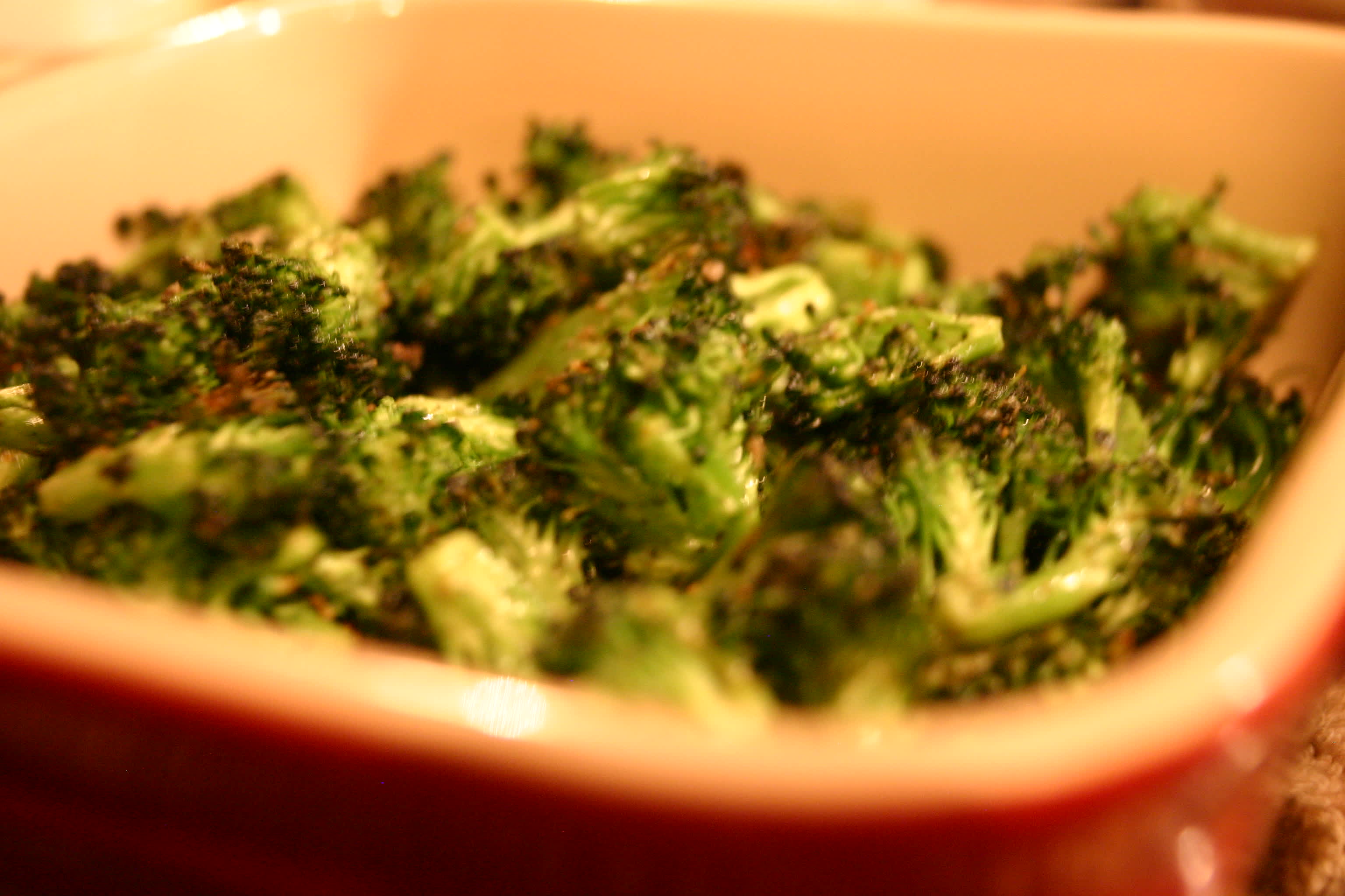 Roasted Broccoli Drizzled With Lemony-Garlic Butter Recipe - Food.com