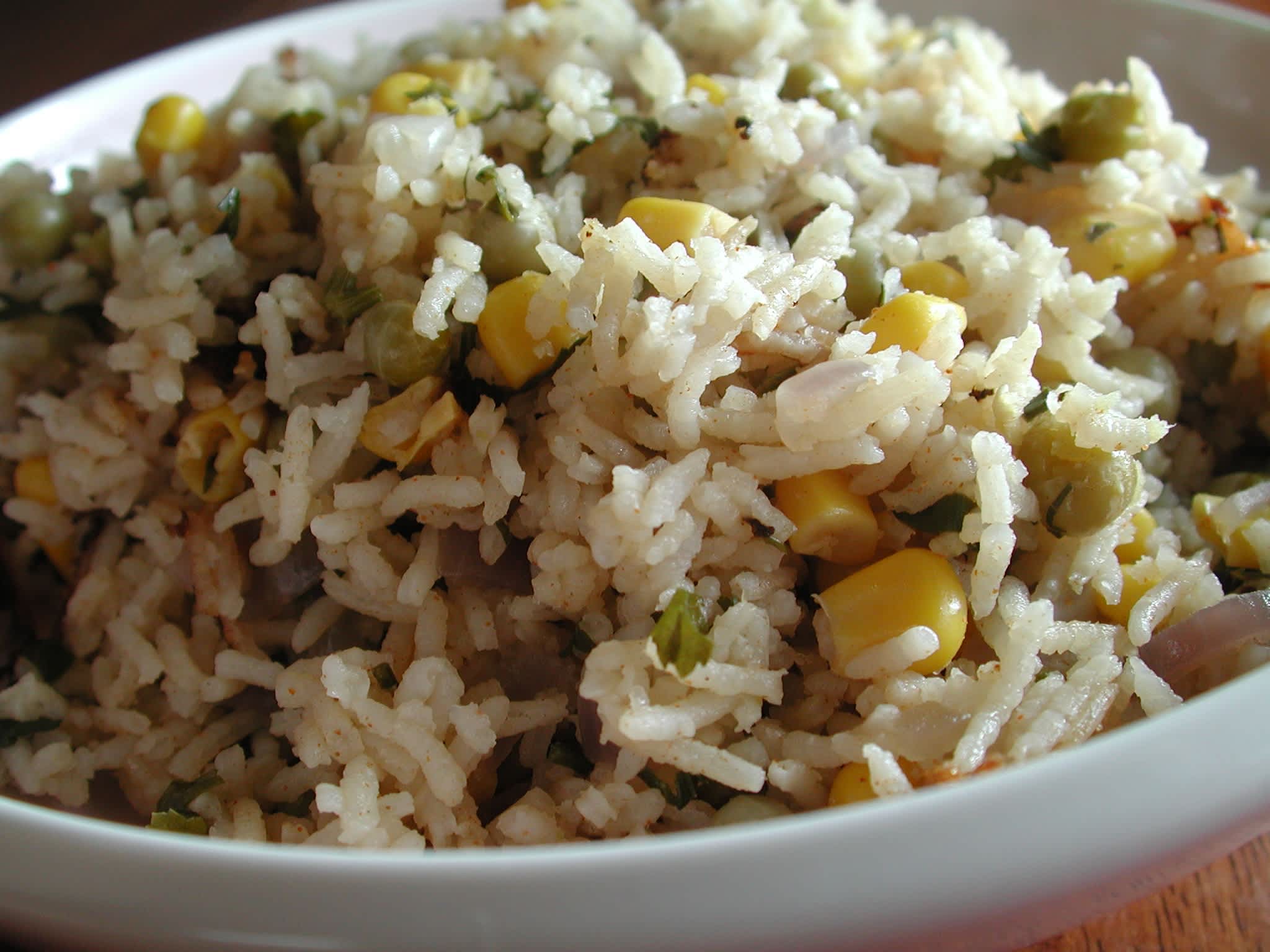 Basmati Rice With Corn and Peas (Rice Cooker) Recipe - Food.com