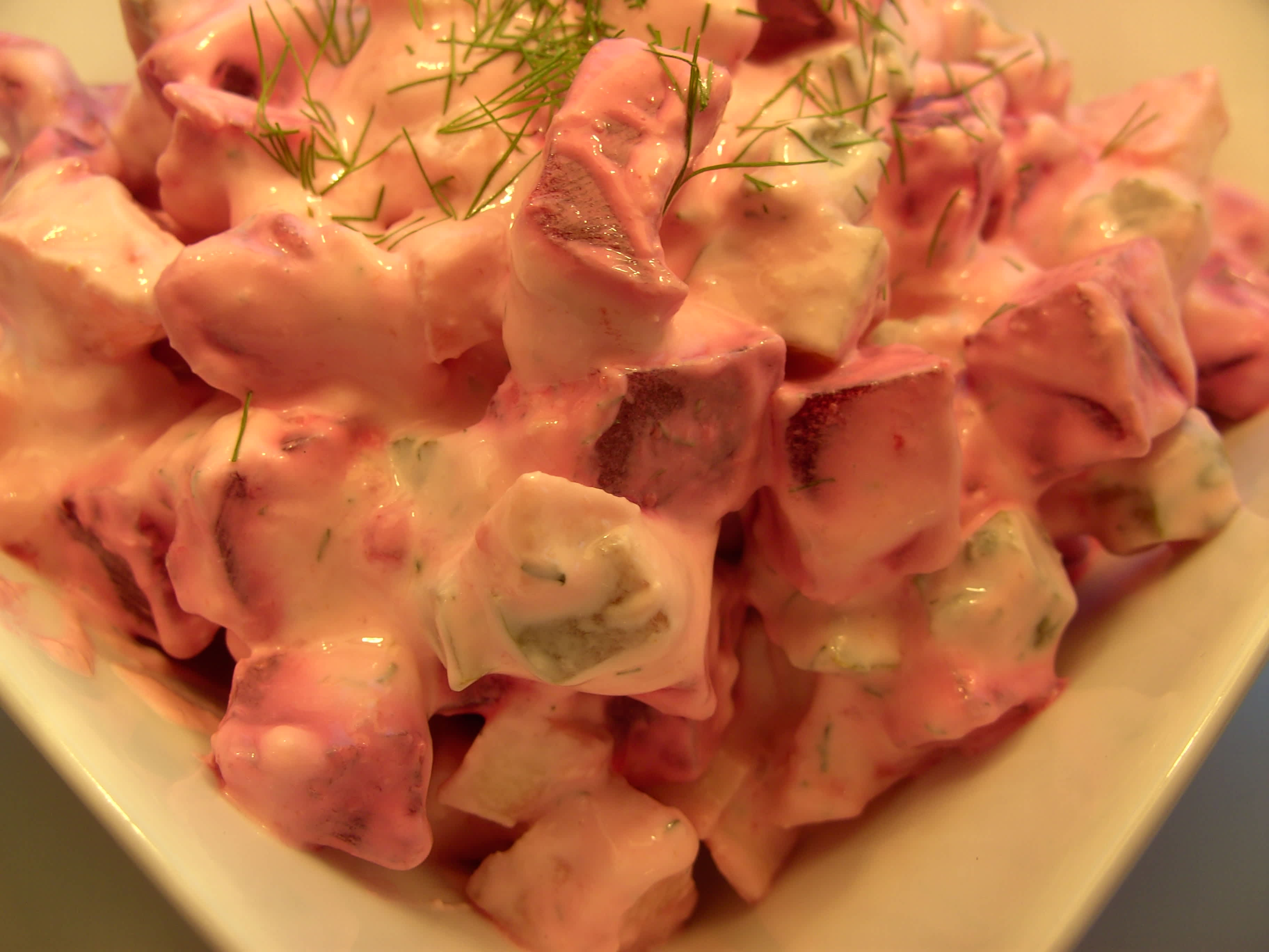 Swedish Beetroot, Horseradish and Apple Salad: Rodbetsallad Recipe ...