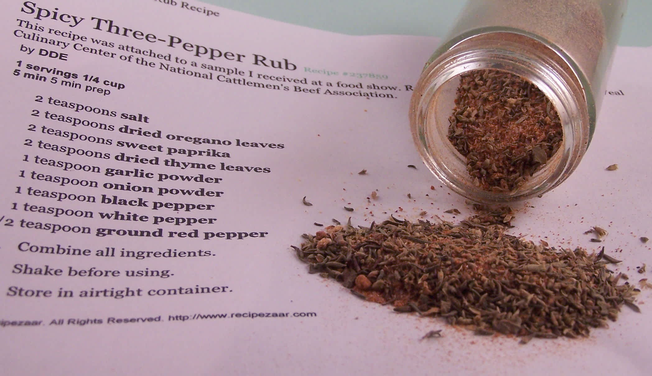 Spicy Three-Pepper Rub Recipe - Food.com