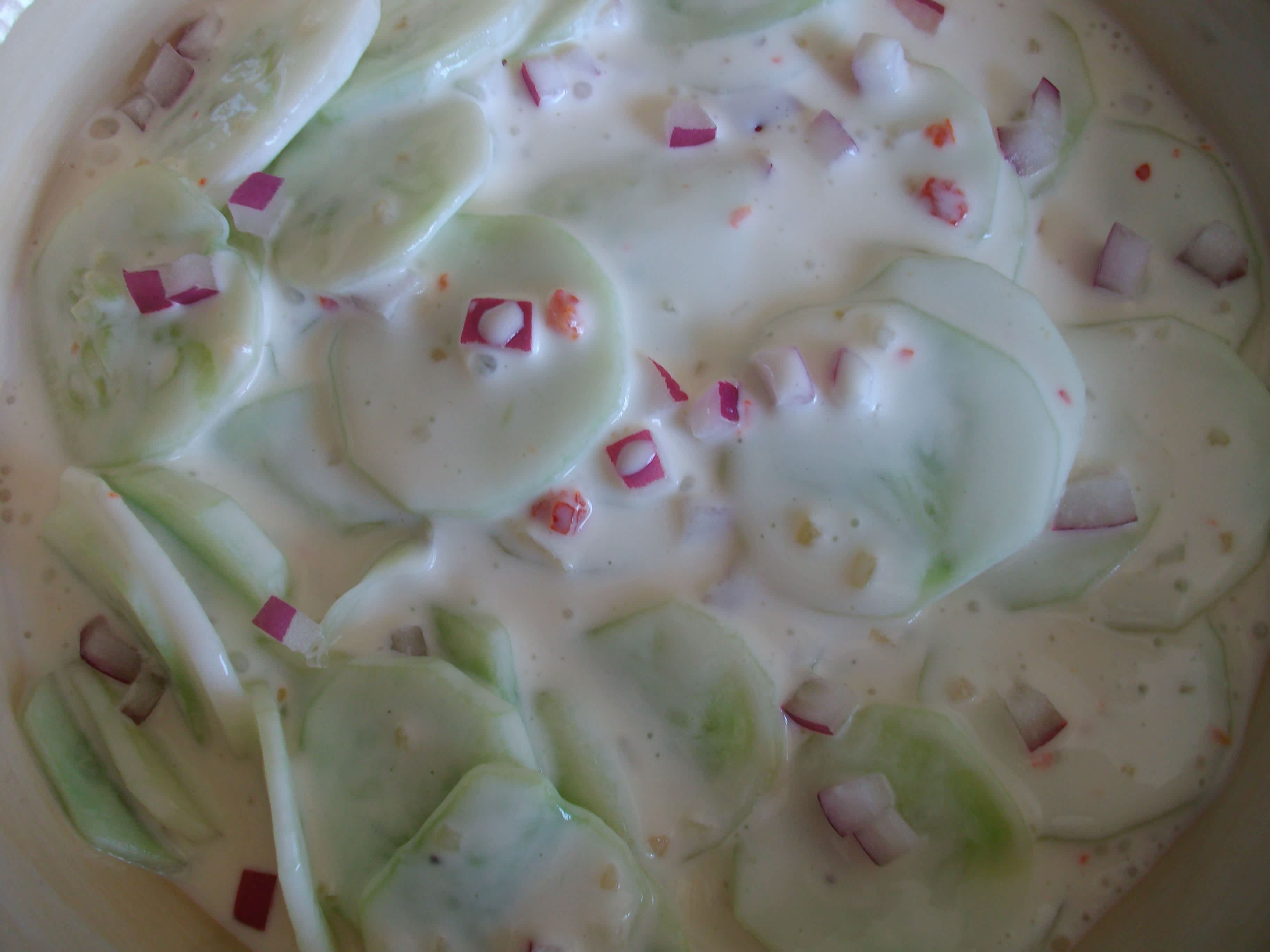 cucumber salad with italian dressing and sour cream Sour Cream Cucumber Salad