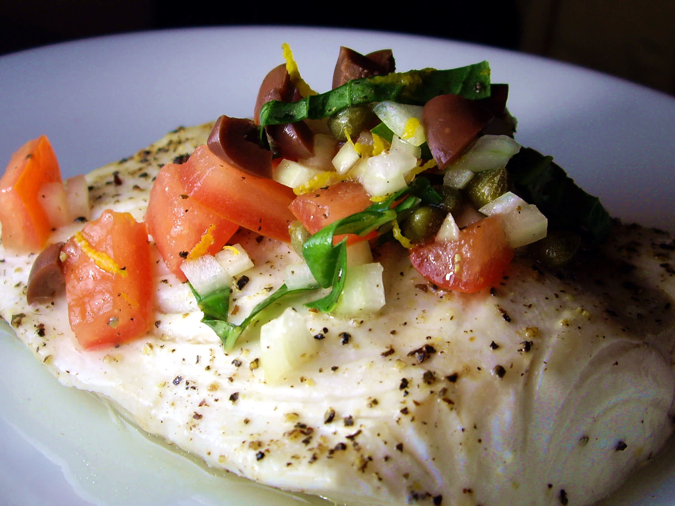 Cod With Mediterranean Salsa Recipe - Food.com