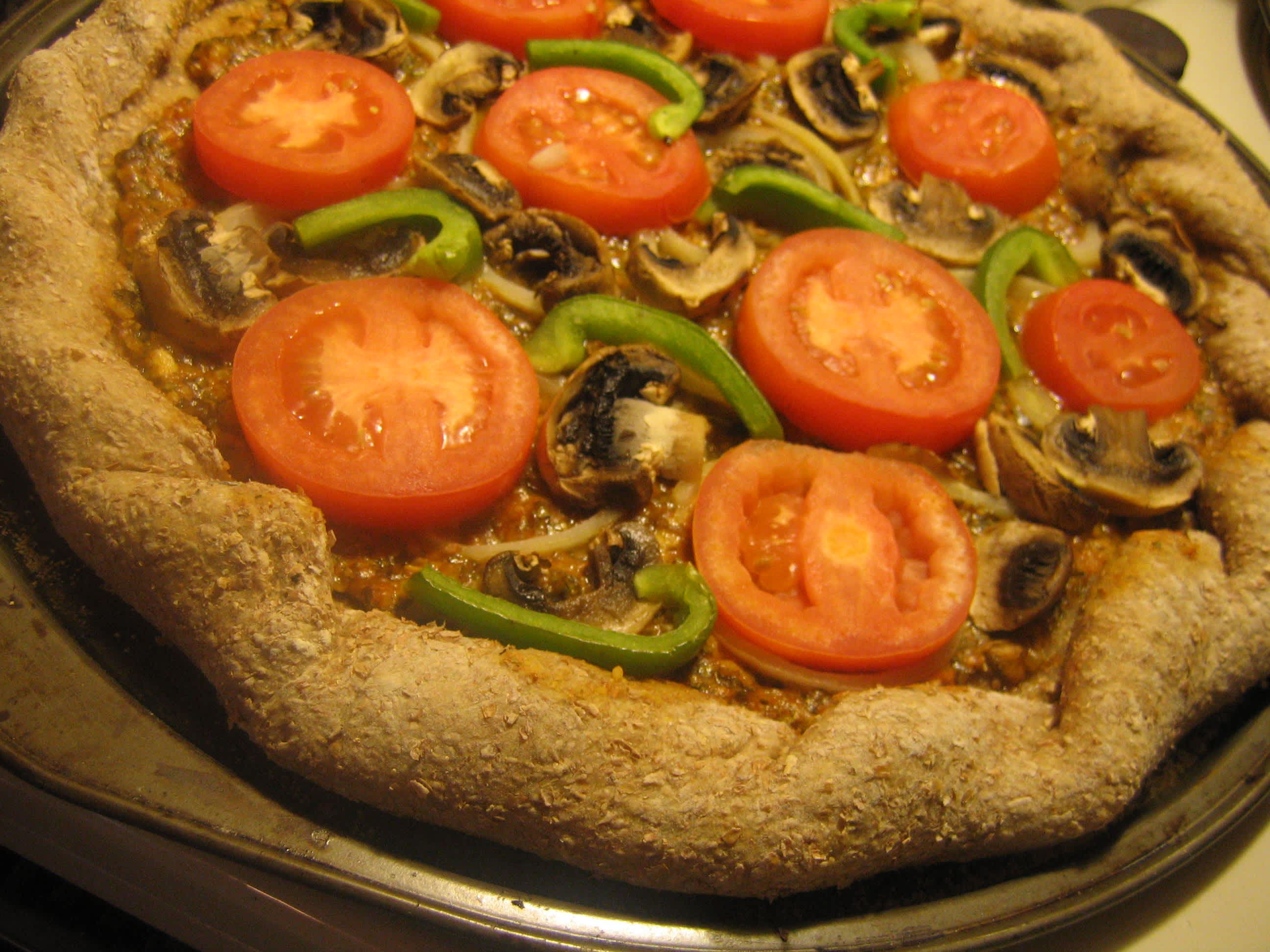 Vegetarian/Vegan Pizza (No Cheese) Recipe - Food.com