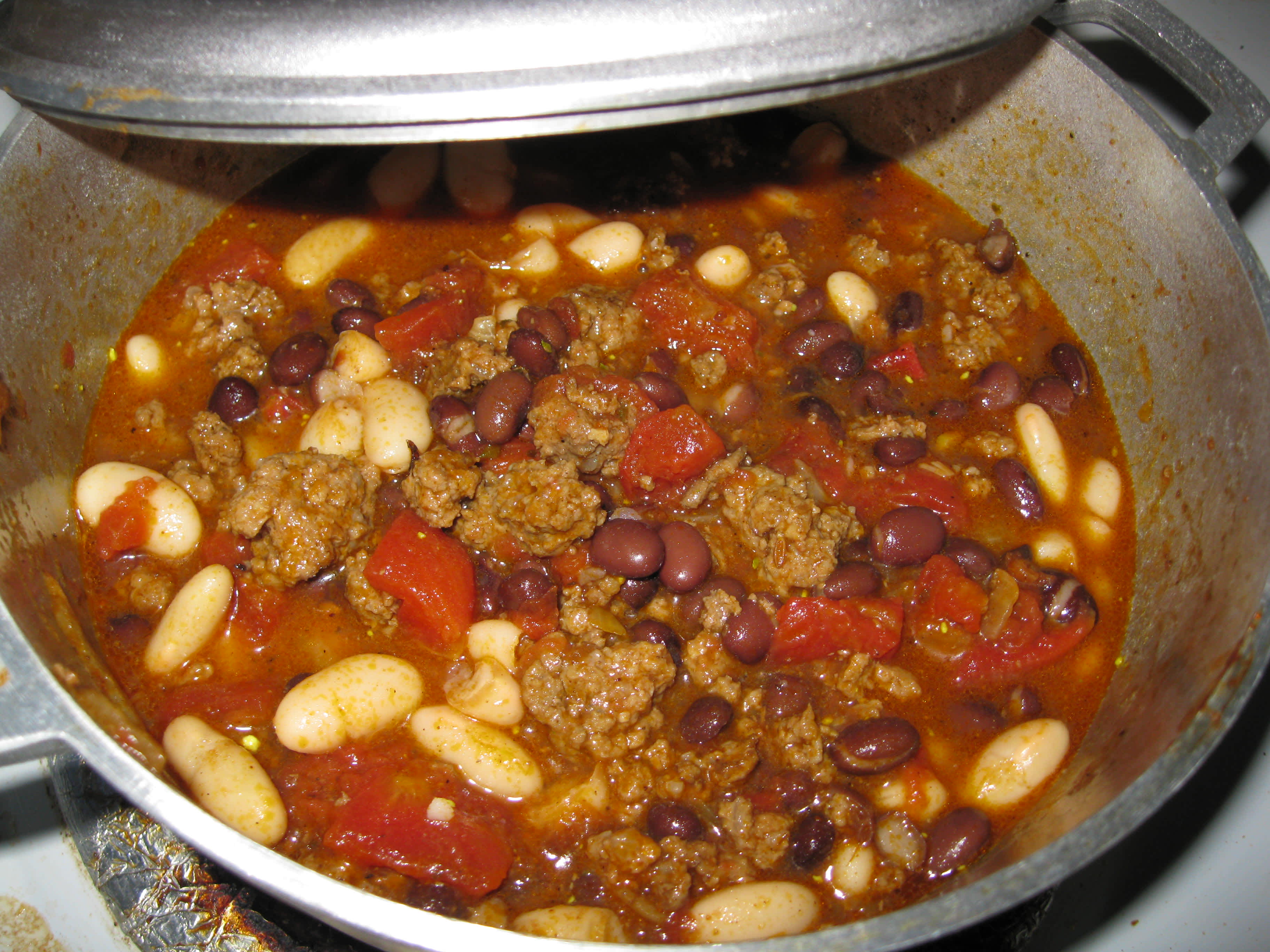 Beef and Black Bean Chili With Toasted Cumin Crema (Bobby Flay) Recipe