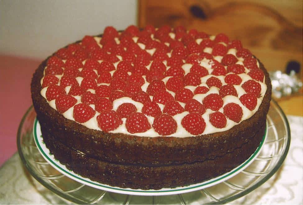 Chocolate Raspberry Torte With Mocha Cream Filling Recipe - Food.com