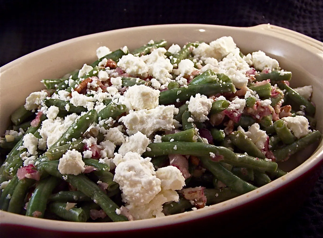 green bean salad with feta dressing Green Bean Salad with Feta Dressing