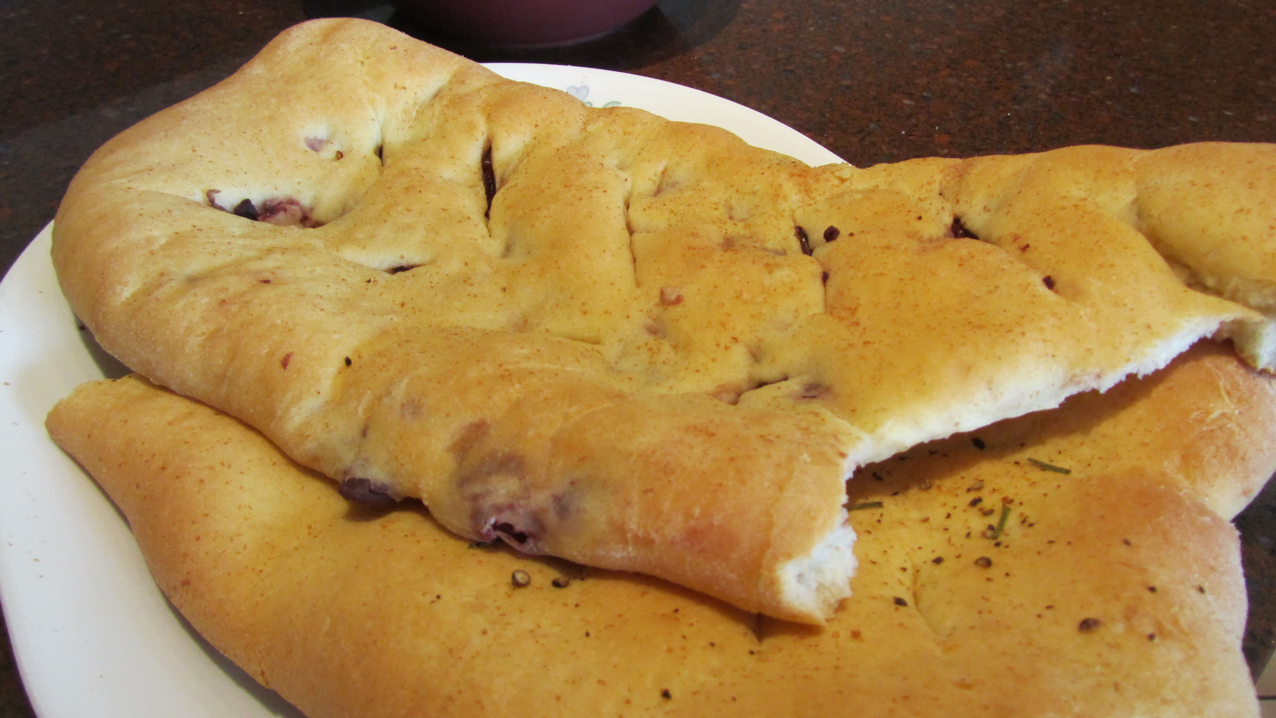 Olive Fougasse (Rustic Bread) -- Abm Recipe - Food.com