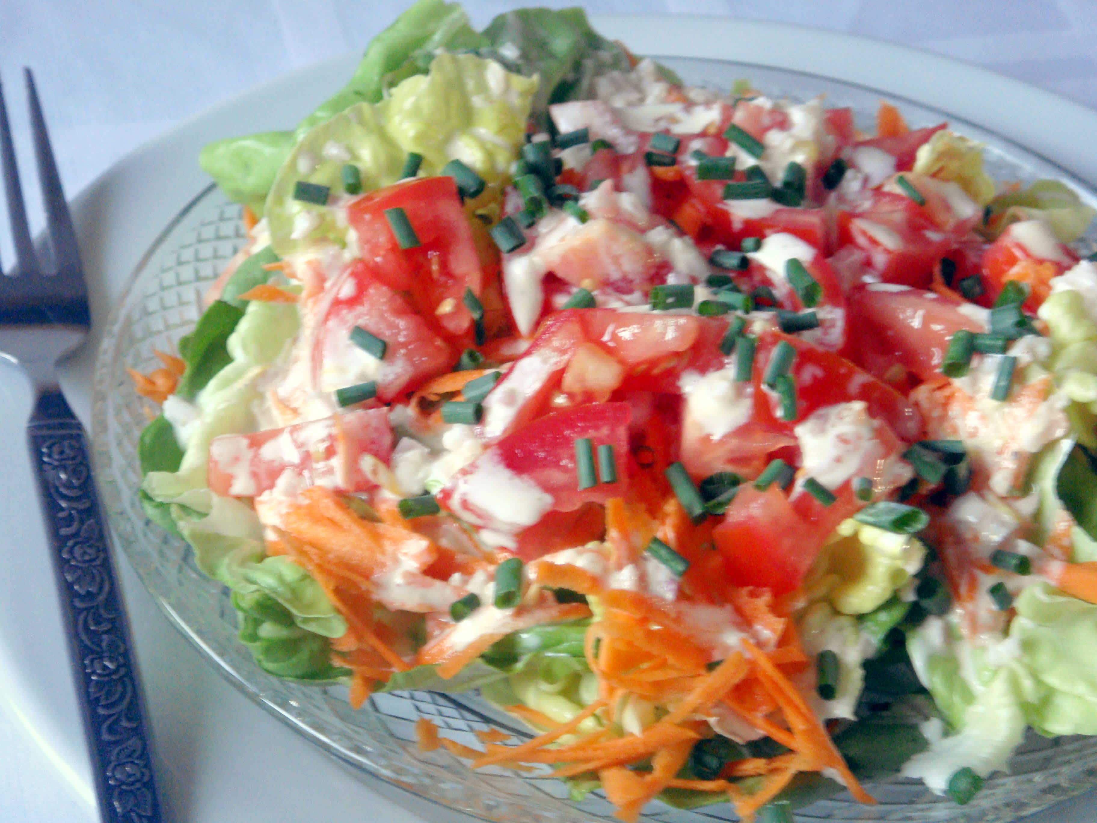Boston Lettuce Salad With Creamy Orange Shallot Dressing