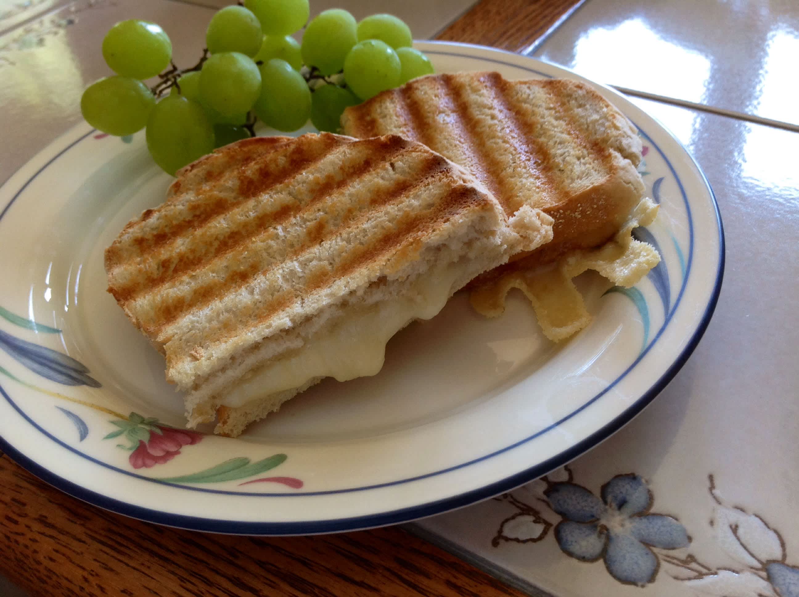 Grilled Cheese \u0026 Honey Panini Recipe, image size:2592x1936