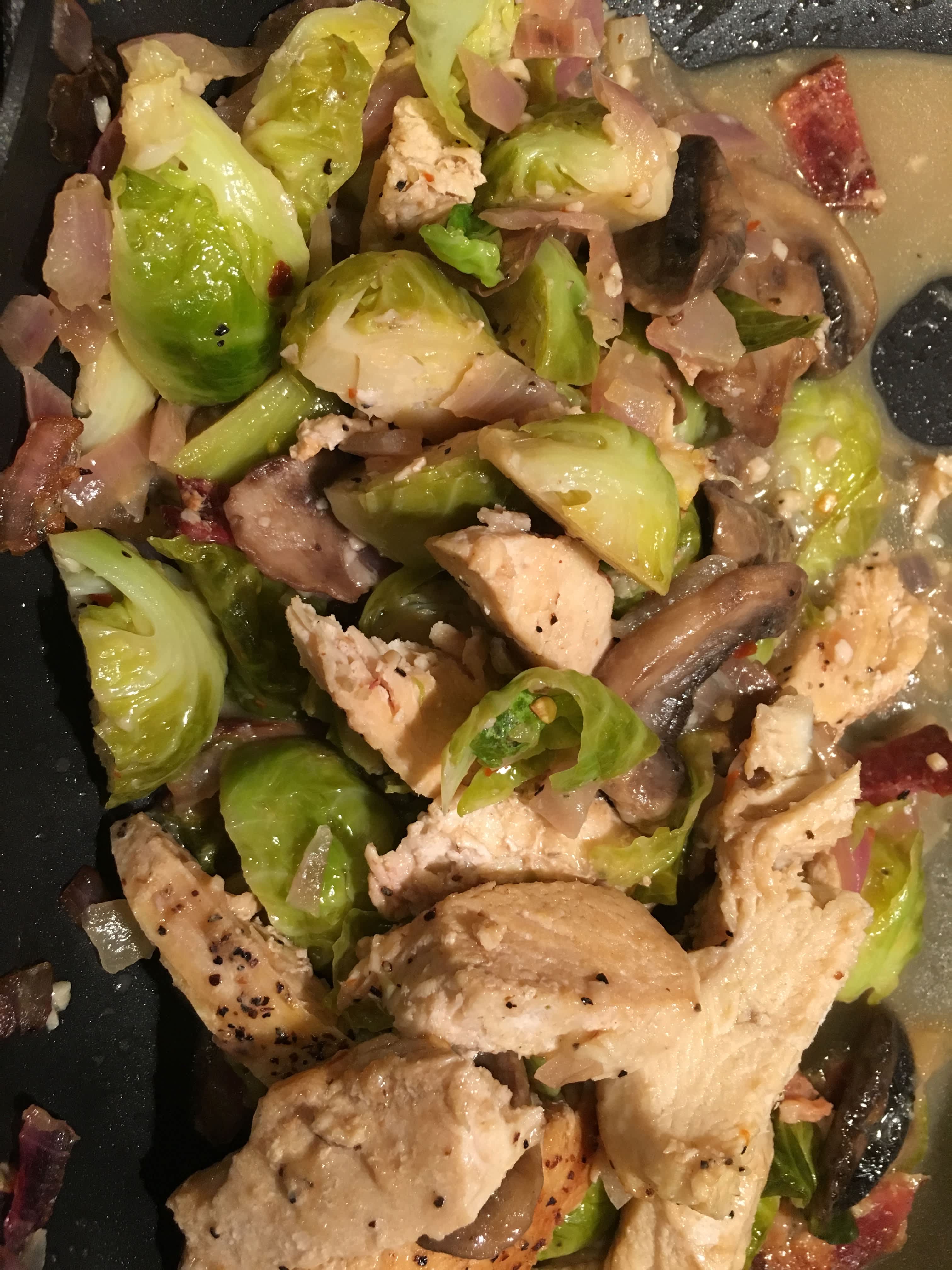 Pasta Shells With Chicken and Brussels Sprouts Recipe - Food.com