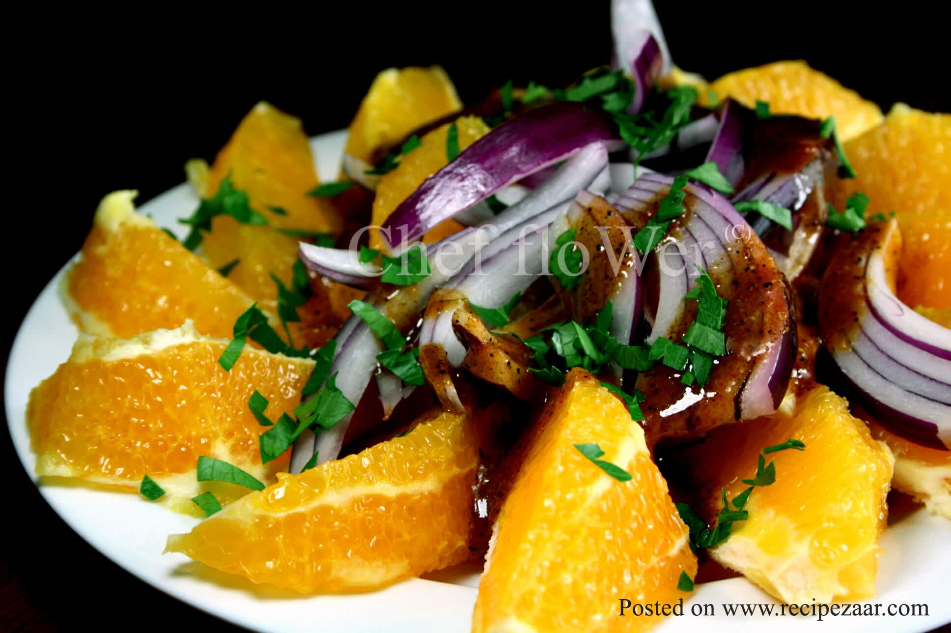 orange and red onion salad dressing Citrus and Red Onion Salad
