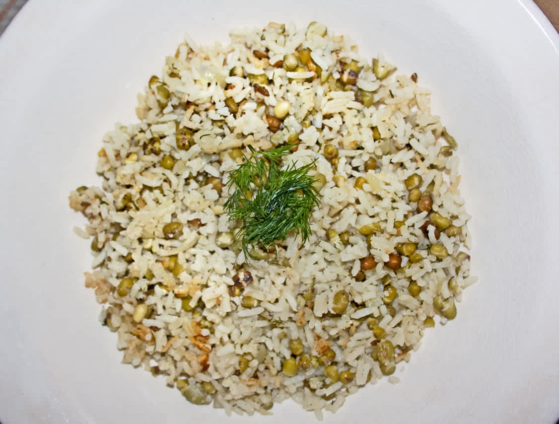 Iraqi Mung Beans and Rice - Mash M'tubuq Recipe - Low-cholesterol.Food.com