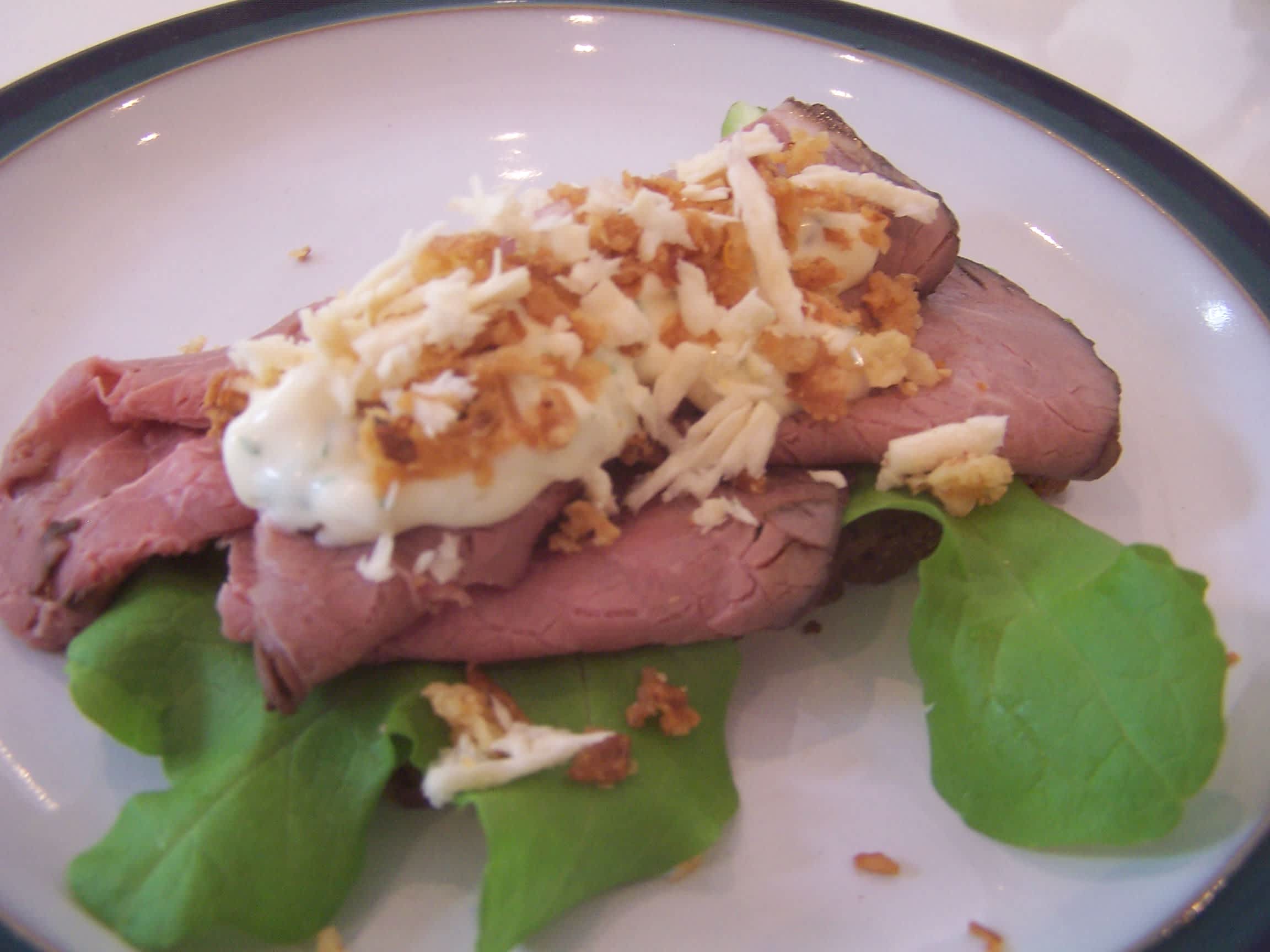 Smushi 4: Roast Beef With Remoulade, Horseradish and Fried Onion Recipe ...