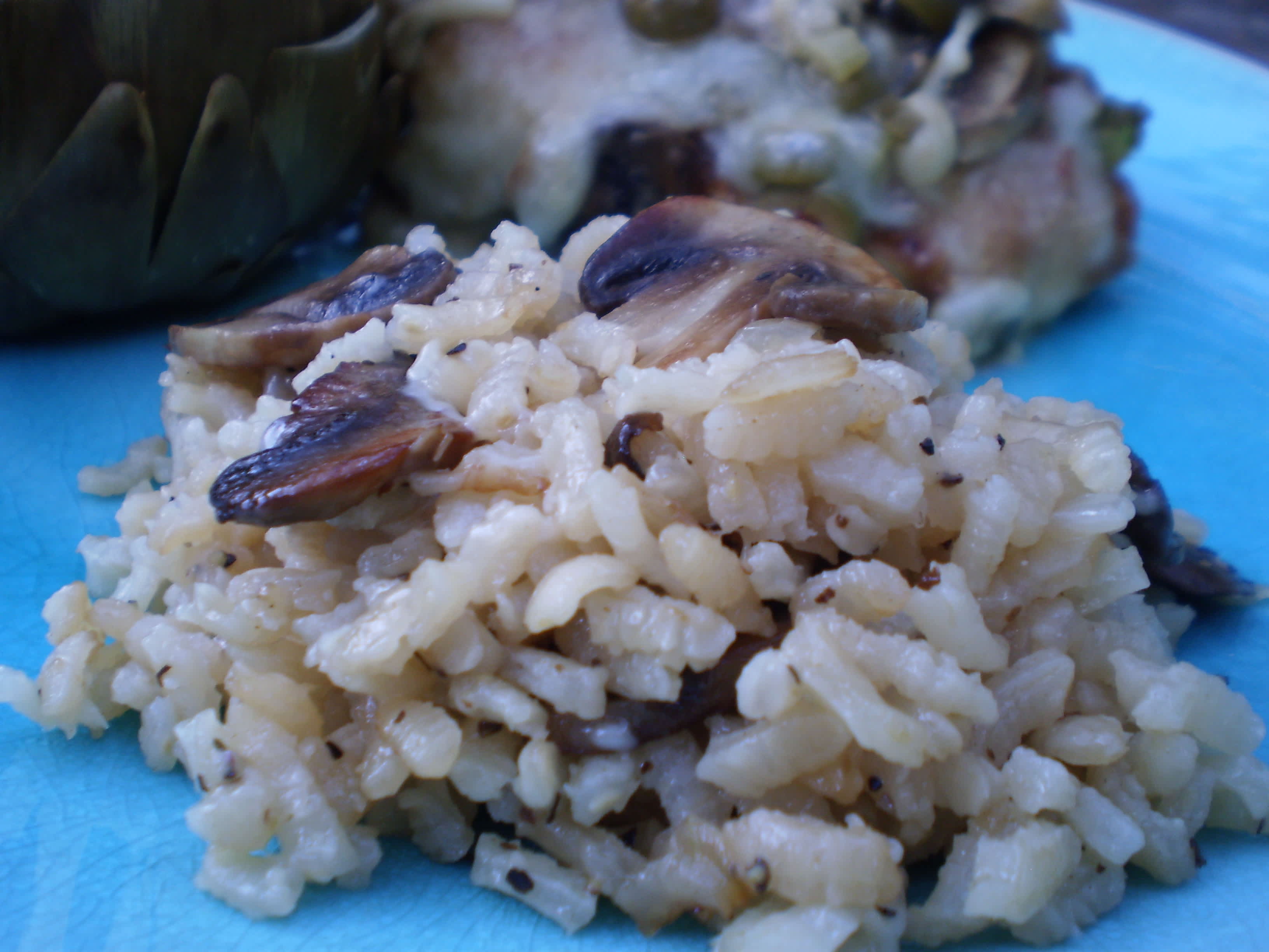 Mushrooom Thyme Risotto Also Known As Arborio Rice Recipe - Food.com