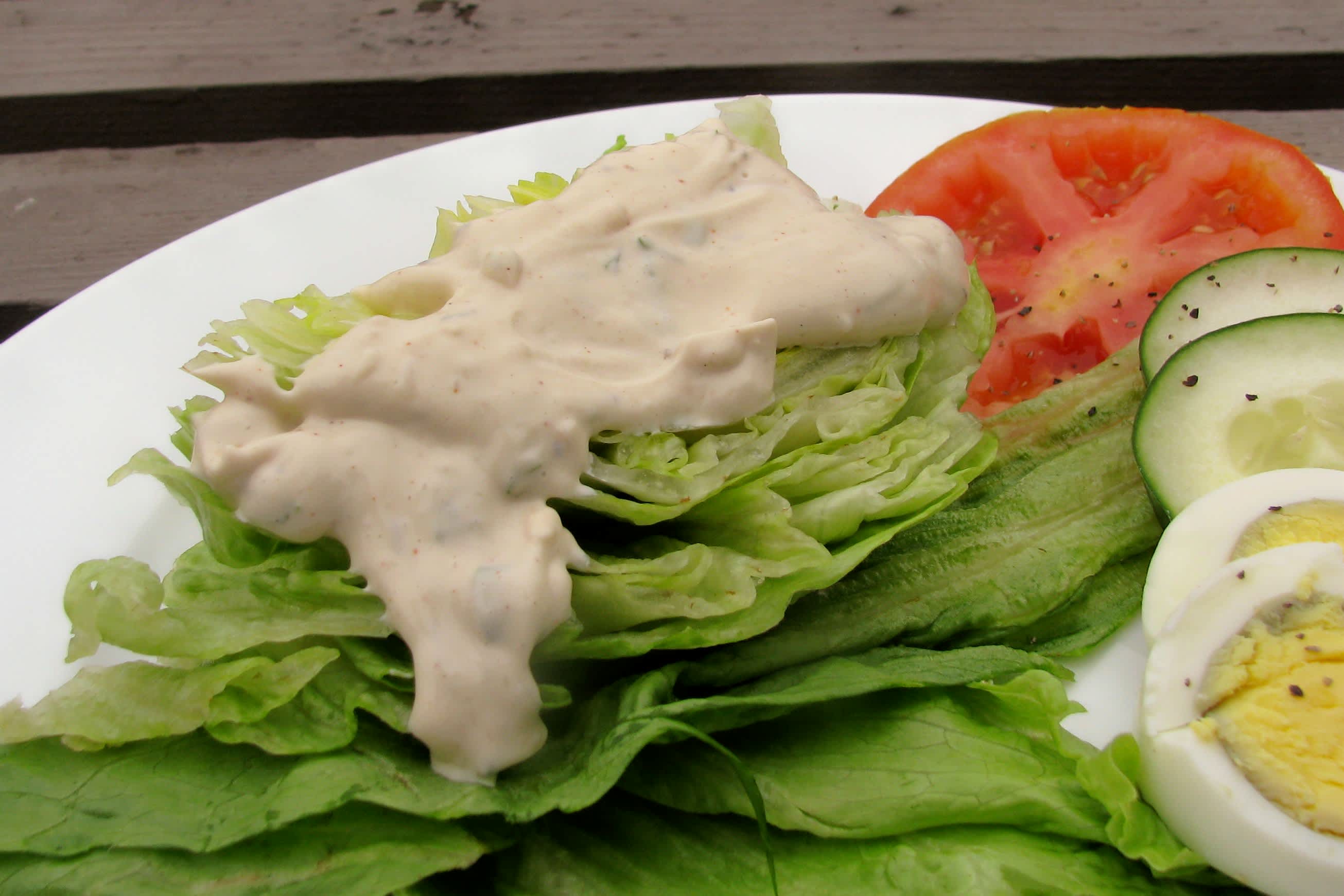 Pioneer Woman's Homemade Ranch Dressing With Iceberg Wedges