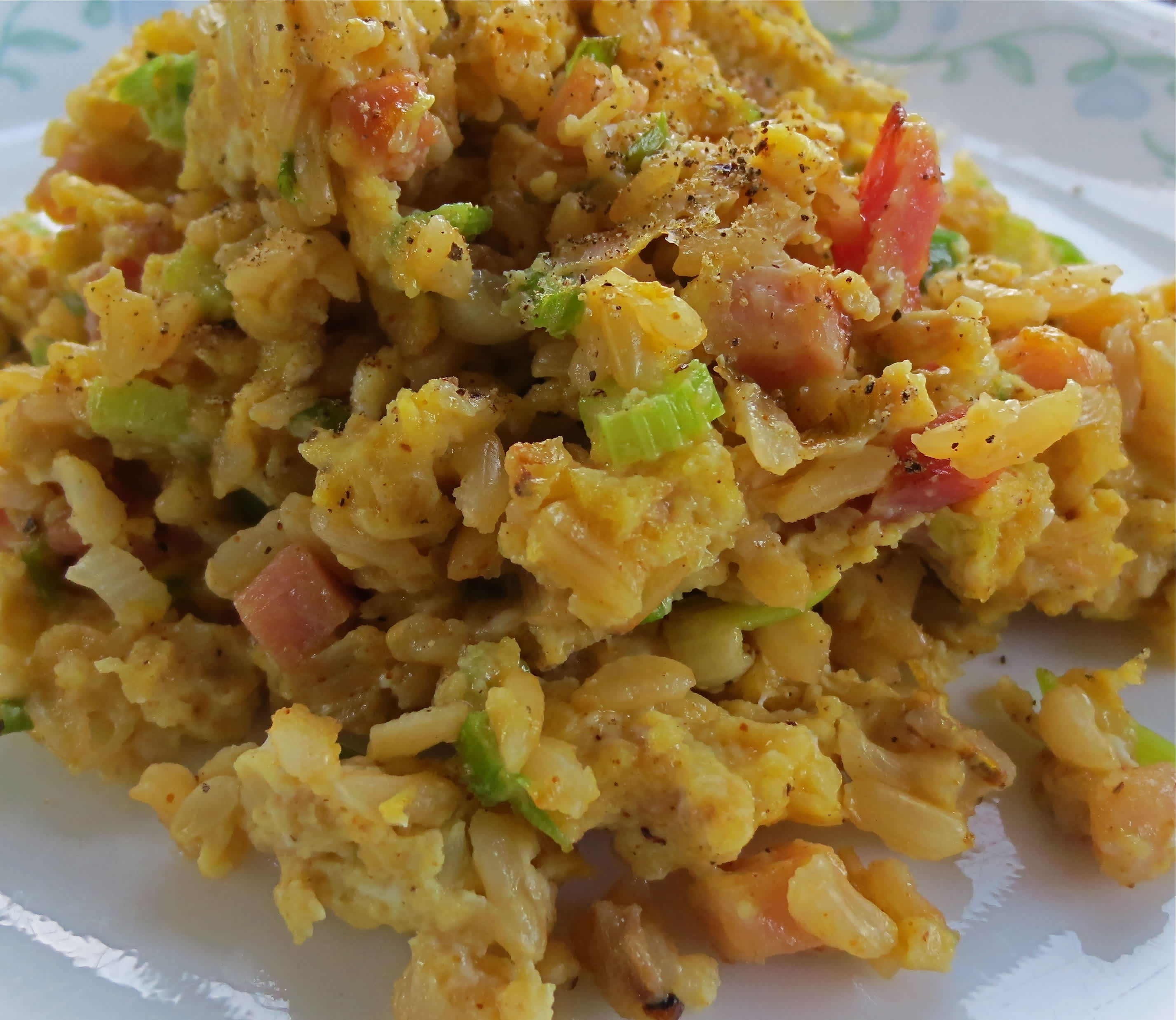 Cajun Rice Eggs N Ham Breakfast Skillet Recipe - Food.com
