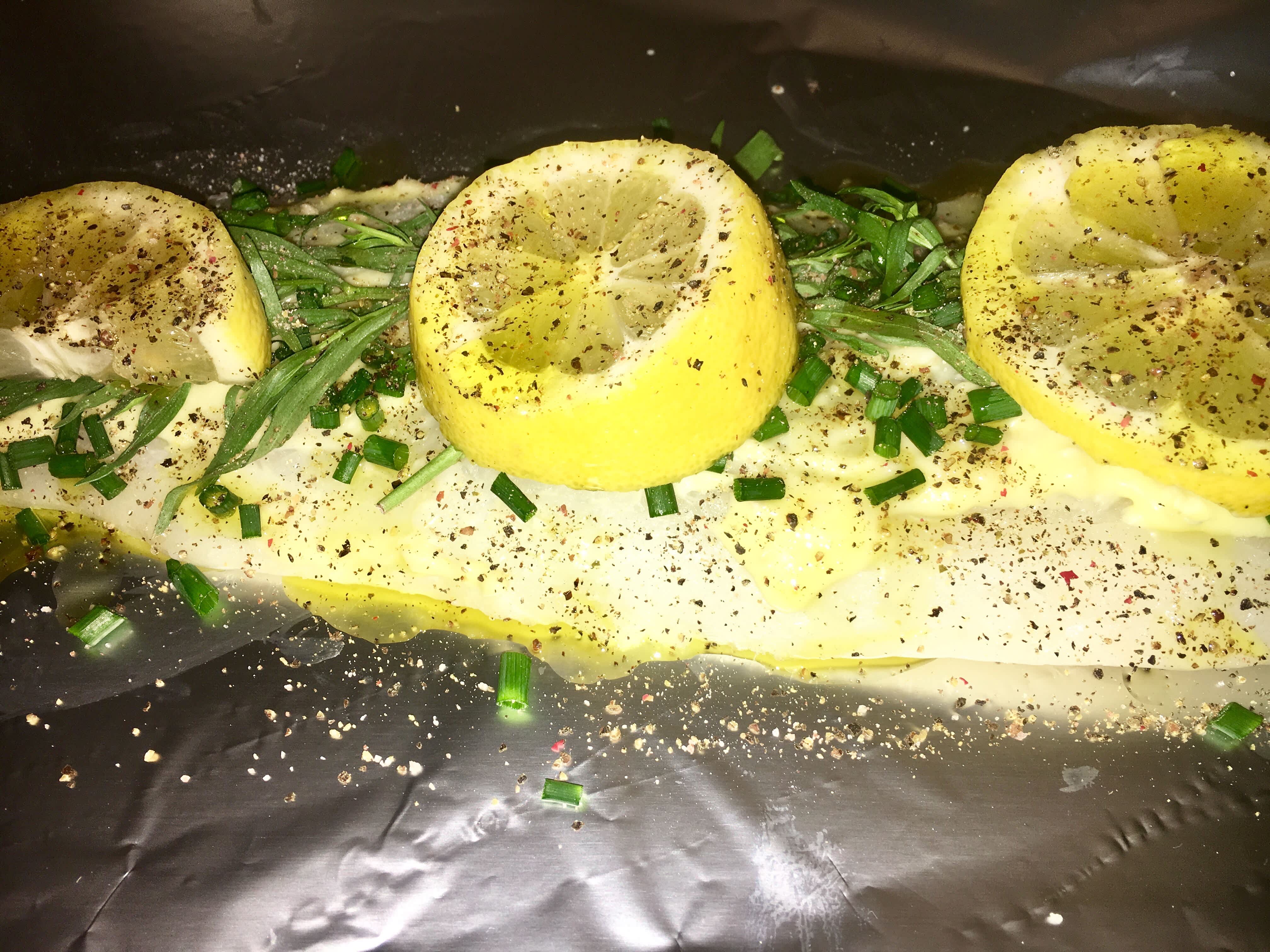 Foil Wrapped Fish With Lemon and Tarragon Recipe - Food.com
