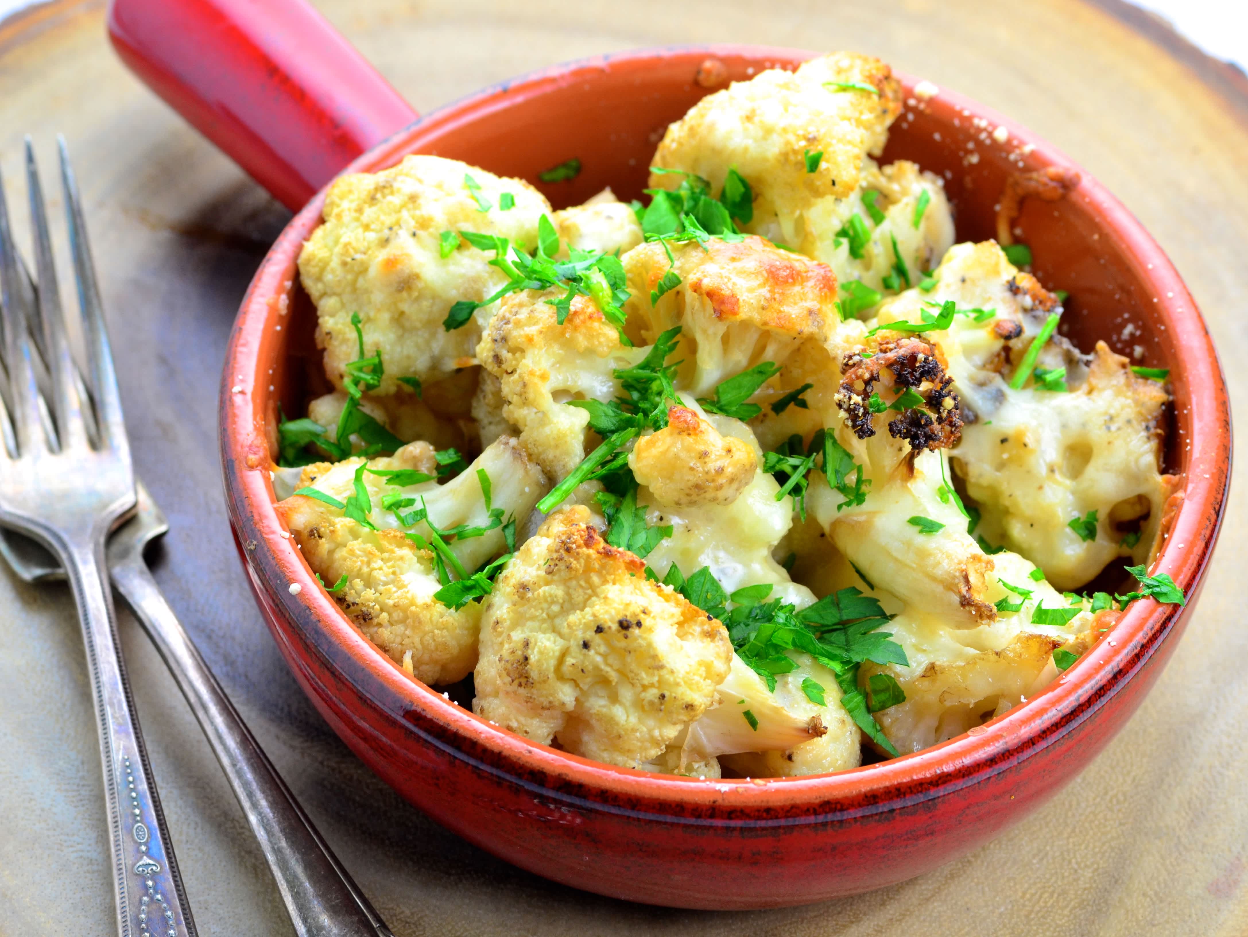 Roasted Parmesan Garlic Cauliflower Recipe - Food.com