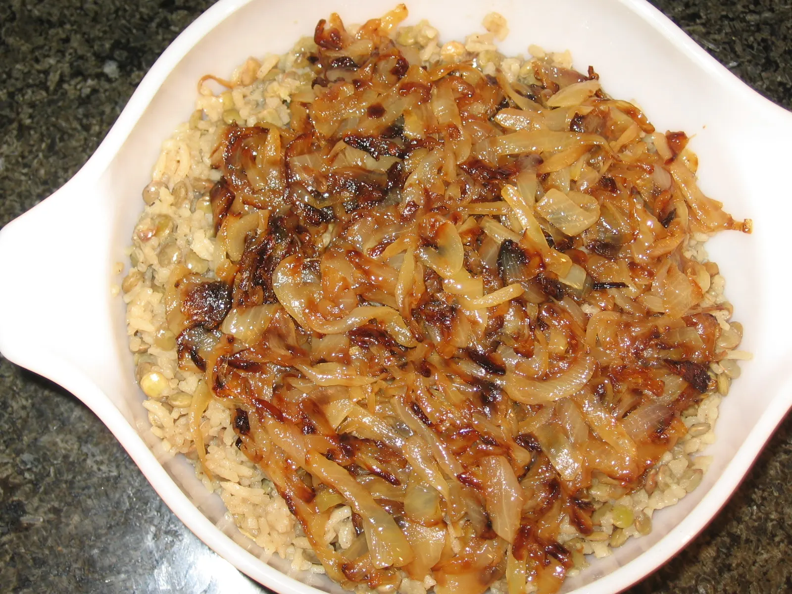 Palestinian Lentils and Rice With Crispy Onions Recipe - Food.com