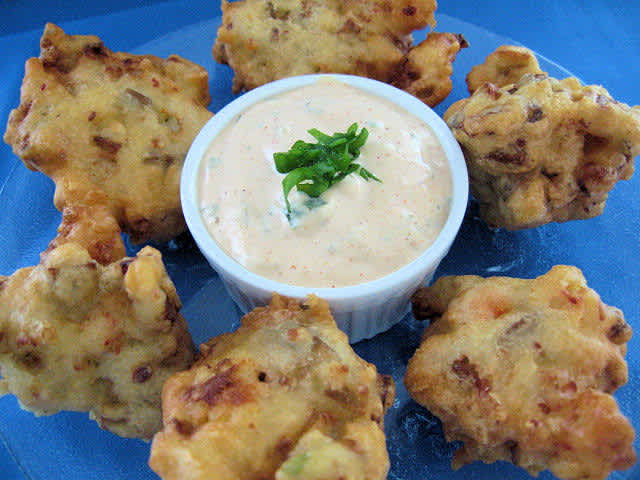 Shrimp-Eggplant Beignets With Remoulade Sauce Recipe - Southern.Food.com
