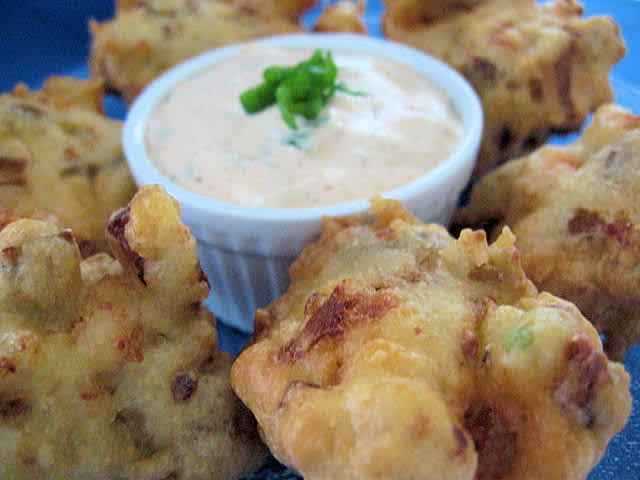 Shrimp-Eggplant Beignets With Remoulade Sauce Recipe - Southern.Food.com