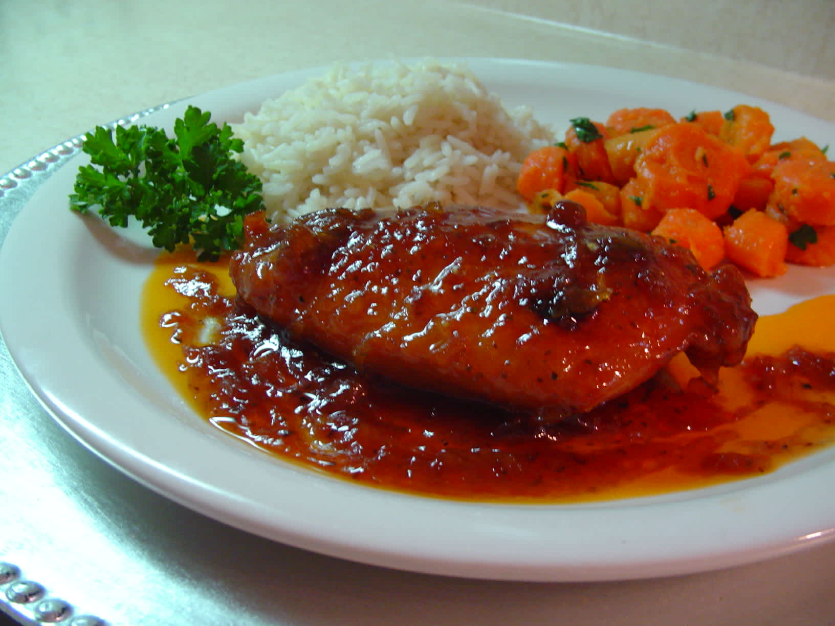 chicken with orange marmalade and catalina dressing Orange Marmalade Skillet Roasted Chicken Breasts