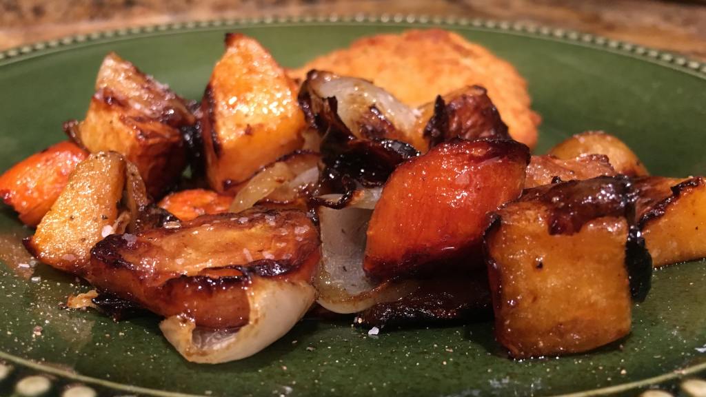 Maple-Balsamic Roasted Root Vegetables created by karen