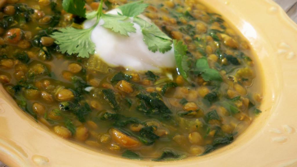 Curried Lentil and Spinach Soup created by Parsley