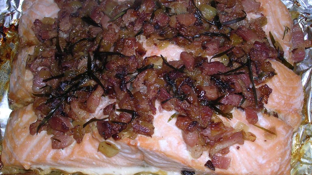 Baked Salmon With Tarragon and Bacon Recipe