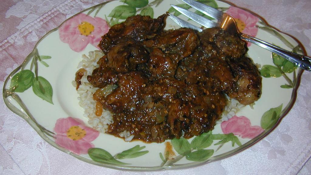 Garlic Chicken Livers Recipe