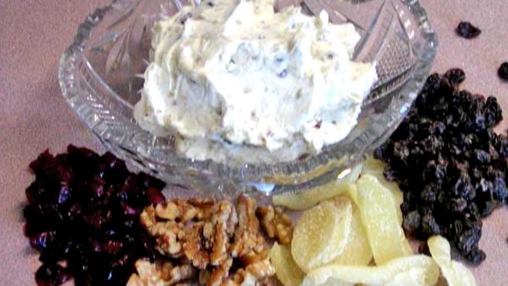 Walnut, Raisin,dried Cranberries Cream Cheese Spread created by Rita1652