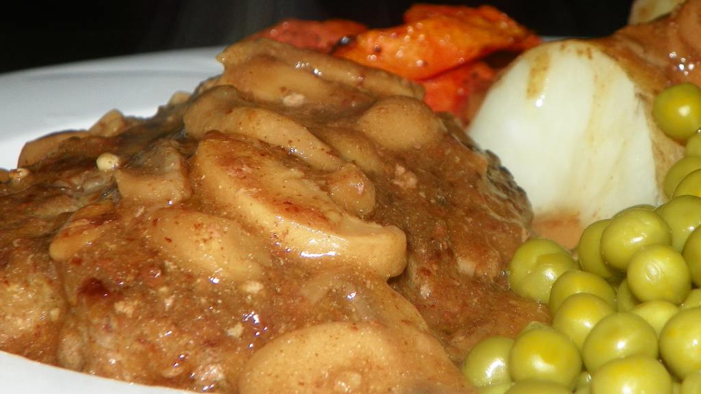 Beef Patties With Beefy Mushroom Gravy Recipe